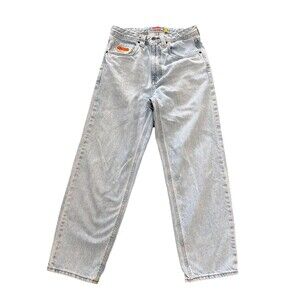 Empyre Relax Light Wash Denim Jeans Mens 28 Straight Fit Washed Skate Style